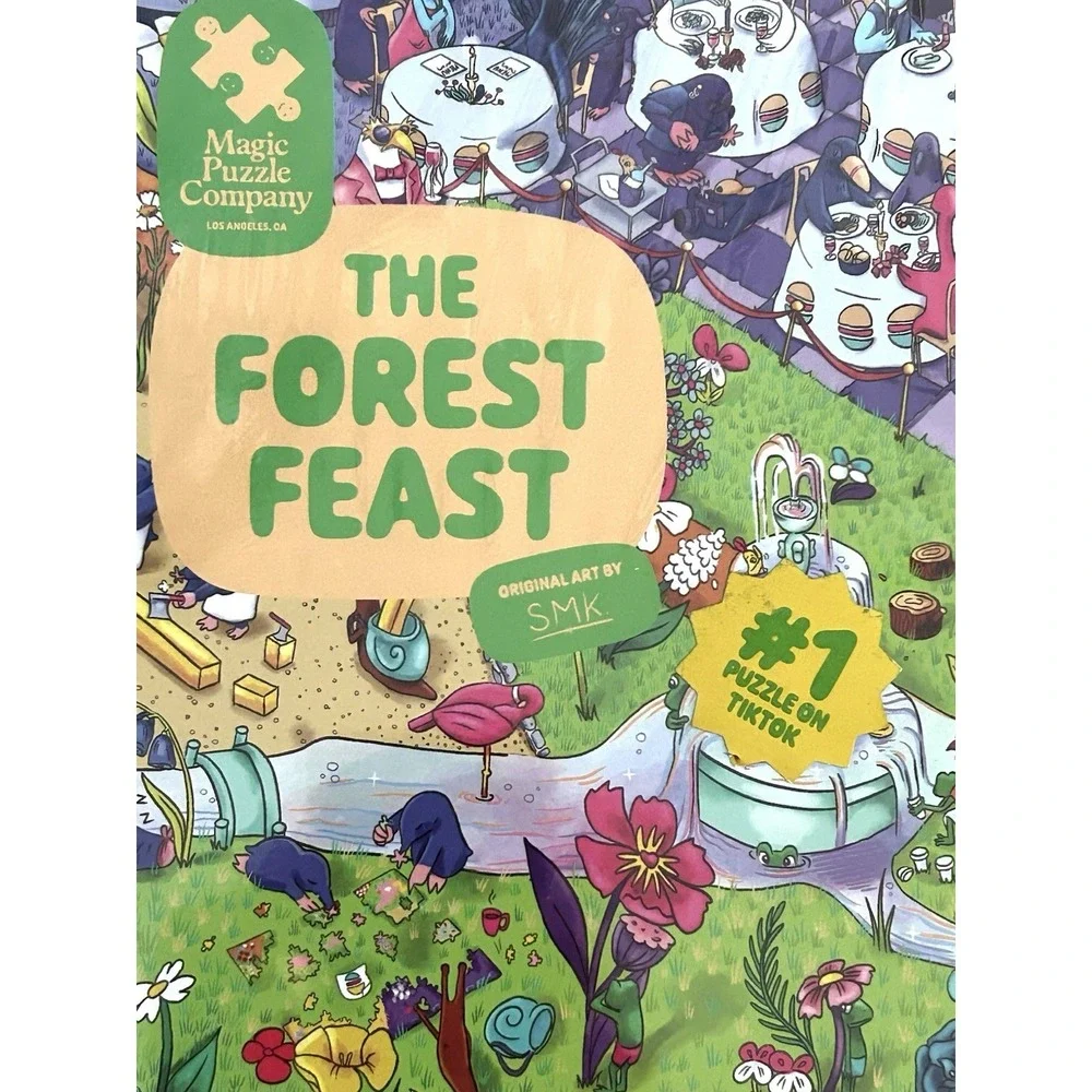 The Forest Feast 1000 Piece Jigsaw Puzzle Magic‎ Puzzle Company New Whimsical